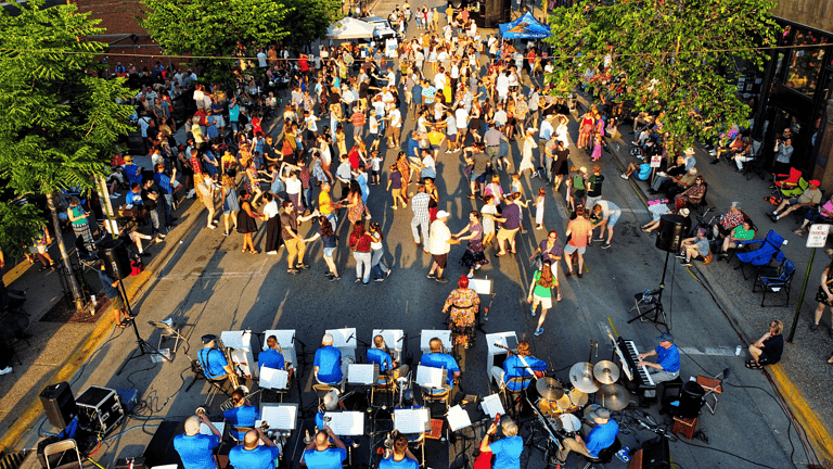 Swinging in the Street: Winona, Minnesota