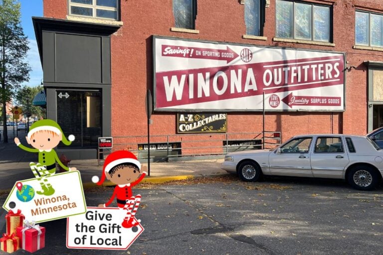 A to Z Collectibles, an antique store in downtown Winona, Minnesota.