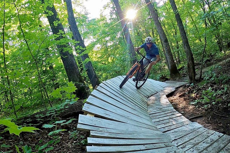 Adventure biking in Detroit Lakes, Minnesota