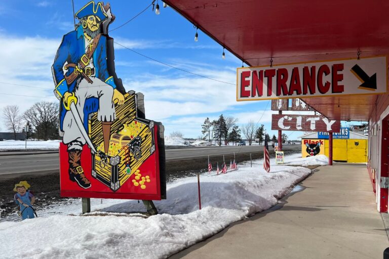 Pirate Pete. The front of Treasure City in Royalton, Minnesota
