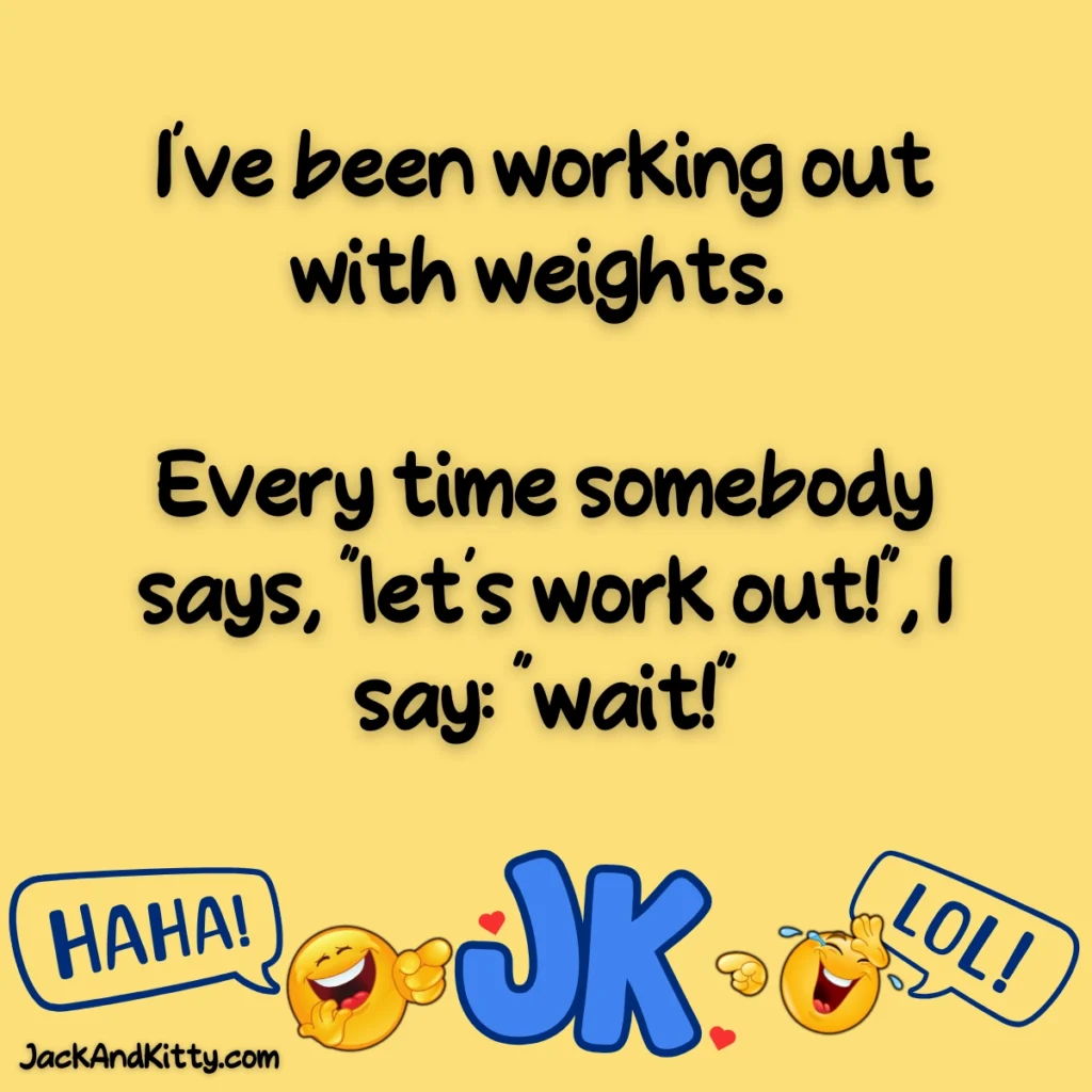 Funny goals and weight loss jokes that make dieting, exercise, and New Year’s resolutions laughable. Clean, relatable humor for readers who love a good laugh!