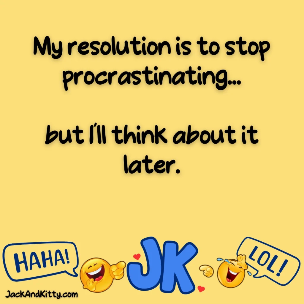 Funny goals and weight loss jokes that make dieting, exercise, and New Year’s resolutions laughable. Clean, relatable humor for readers who love a good laugh!
