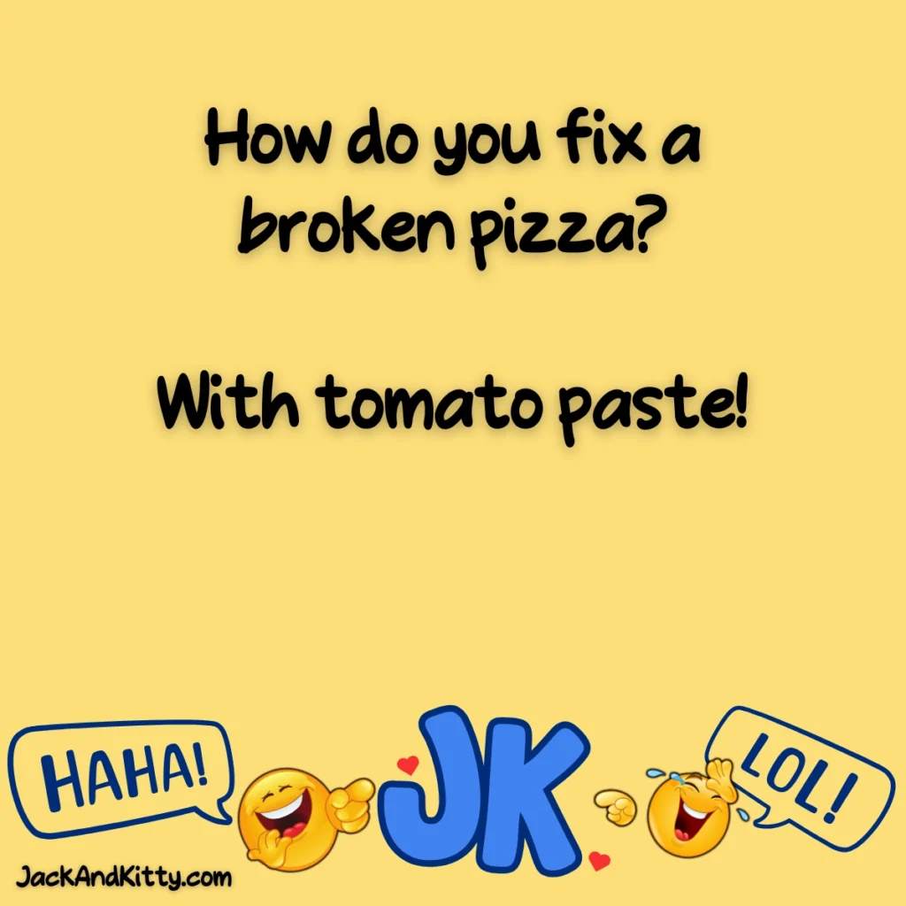 Totally cheesy pizza jokes and puns the whole family will love! Clean, funny pizza humor and laugh-out-loud pizza puns perfect for all ages!