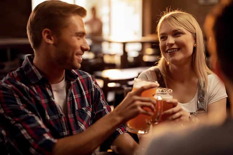 Couple enjoys a date at the Hubbell House in Mantorville, Minnesoya