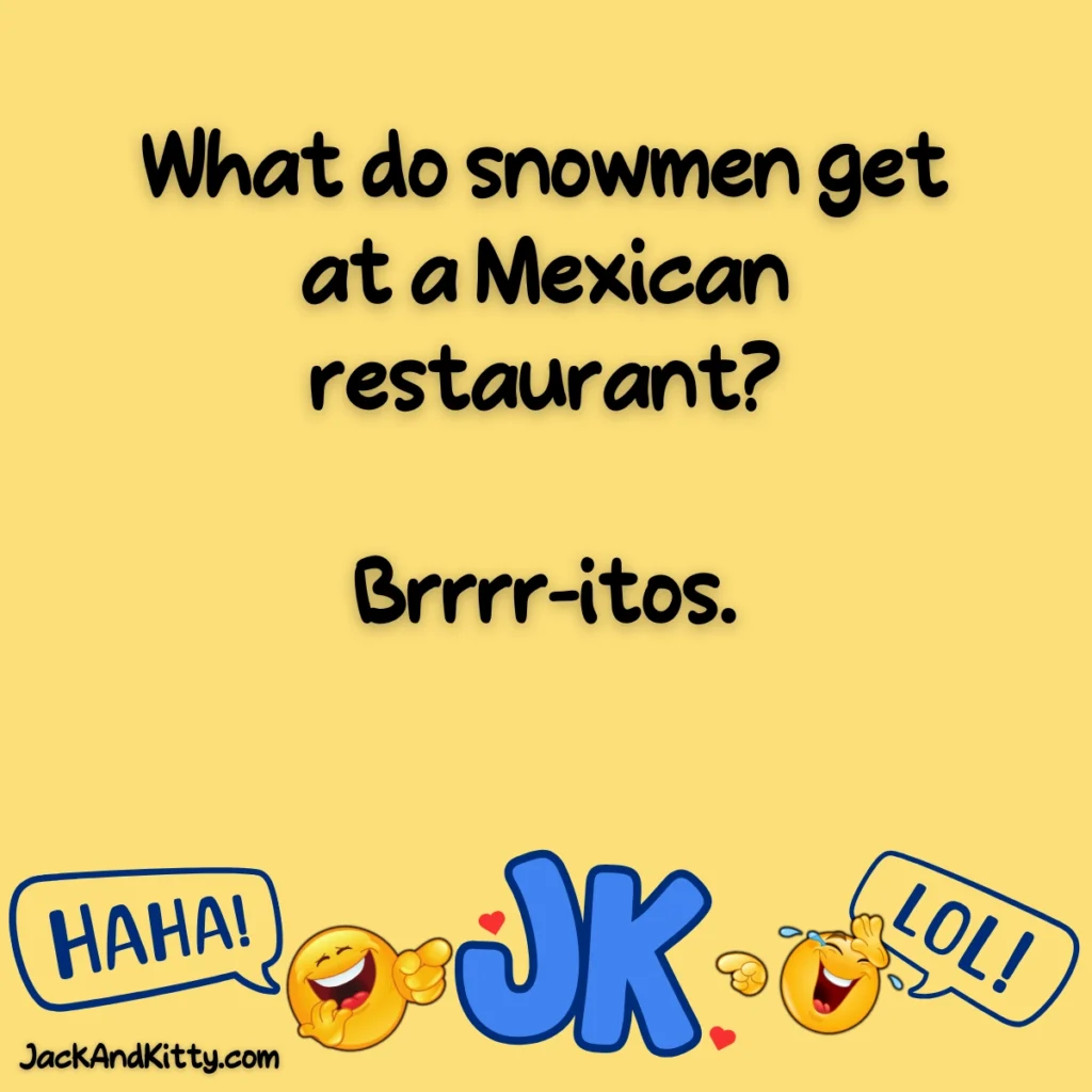 Funny winter jokes and cold weather humor to make you laugh. Clean, family-friendly puns and frosty laughs perfect for snow days and holiday smiles!