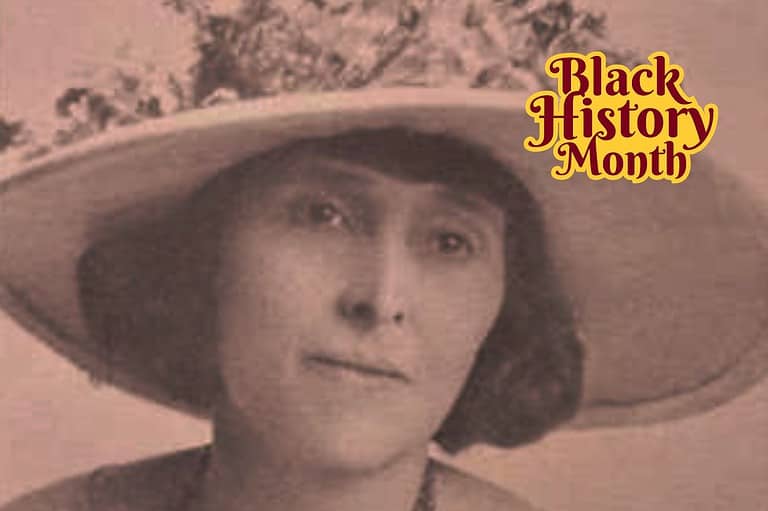Nellie Francis: Pioneering Civil Rights and Women's Suffrage Advocate in Minnesota. Photo of Nellie from the 1920s, she is wearing a big hat.