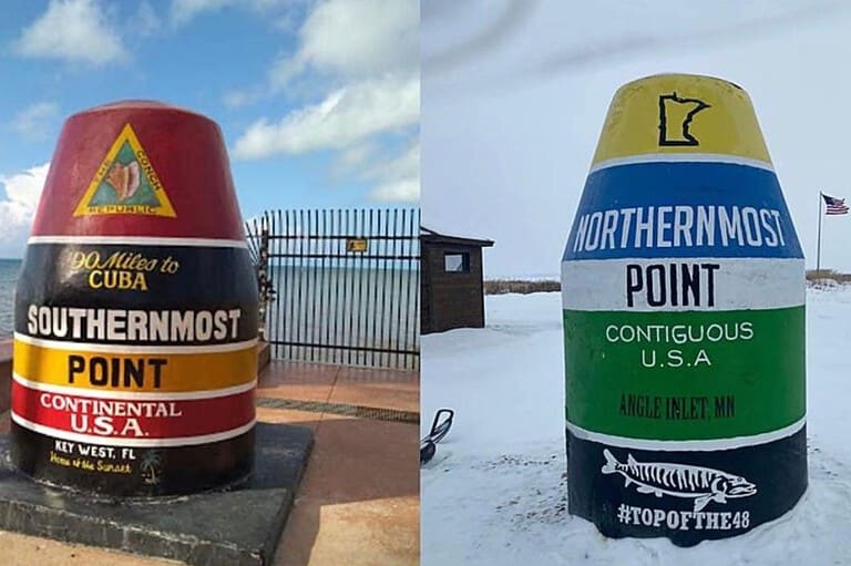 From the sunny Southernmost buoy in Key West to the chilly Northernmost marker in Minnesota, these landmarks are a must-see for any traveler. Key West's Cousin: Mysterious Spot Most Minnesotans Don't Know