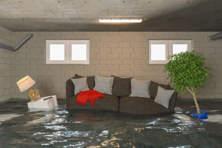 Flooded basement in Rochester, MN. Don't let spring showers bring basement disasters! Learn how to protect your home from flooding with these simple tips.