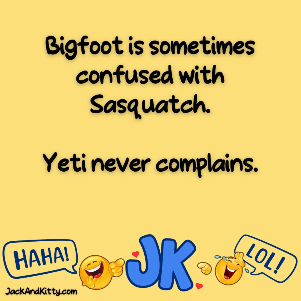 Laugh out loud with the funniest Bigfoot jokes and Sasquatch puns perfect for kids and adults who love legendary creature humor.