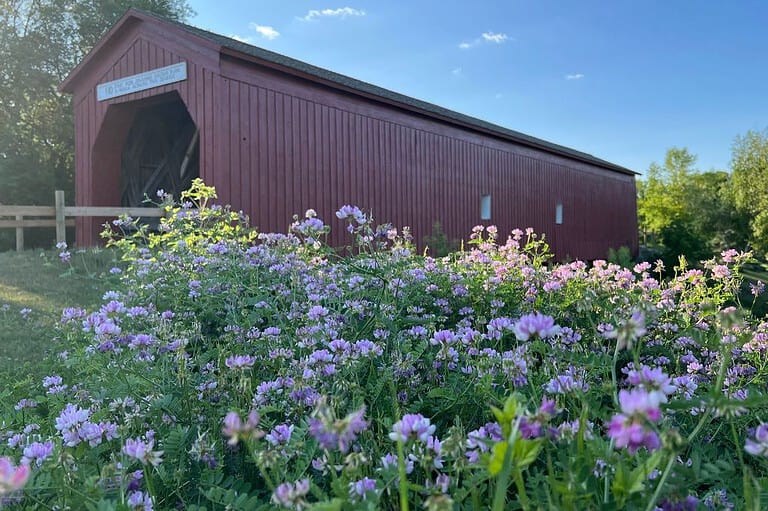 Covered Bridge in Zumbrota, MN. From its historic covered bridge to its charming downtown, Zumbrota is a little town in Minnesota with big personality.