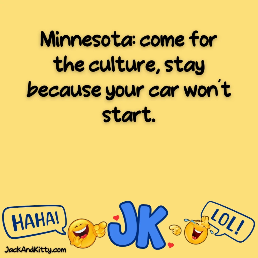 Read the best clean Minnesota jokes that locals love, from Minnesota Nice to winter weather laughs.