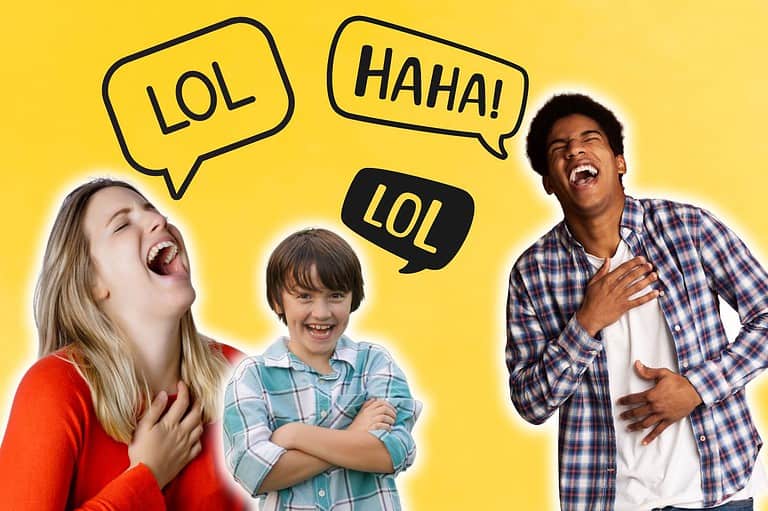 People laughing at the best dad jokes 2024. Get ready to laugh out loud with the most side-splitting dad jokes of 2024! Share the laughter with your friends and family!