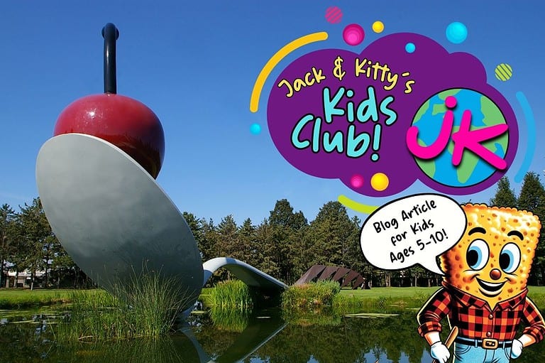 Spoon Bridge and Cherry in Mpls MN. Jack and Kitty's Kids Club presents facts for kids about Minneapolis in this special blog designed just for curious kids who love to learn!
