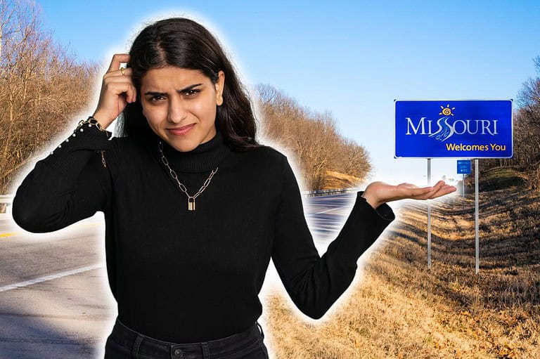 Confused woman from Missouri. Have you ever wondered: why is Missouri called Missouri? Let's explore the state with a name that's sure to get your tongue in a twist!