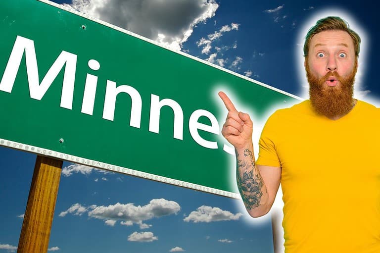Shocked Minnesota man. Mind blowing and shocking facts about Minnesota! From giant boots to legendary monsters, the Land of 10,000 Lakes is full of surprises.