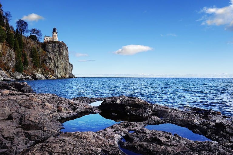 Split Rock Lighthouse on Lake Superior. From ancient lava flows to singing sands, prepare to be SHOCKED by the mind-blowing facts about Minnesota's North Shore!