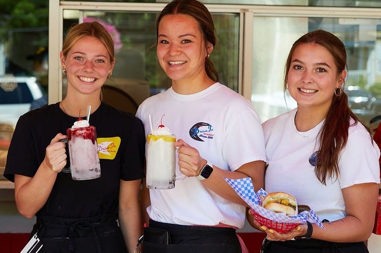 Staff photo from The Drive In on Facebook. It's a poodle skirt, putt-putt paradise! Step back in time and savor the flavors of the 1950s at The Drive In Restaurant in Taylors Falls, MN!