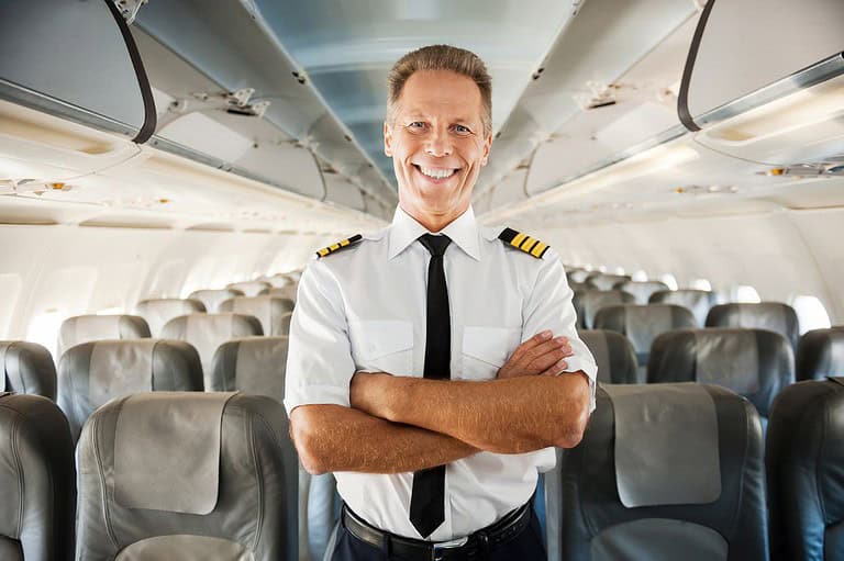 Pilot on airplane. Have you ever wondered why planes always seem to cruise around 35,000 feet? The science behind it is pretty cool!