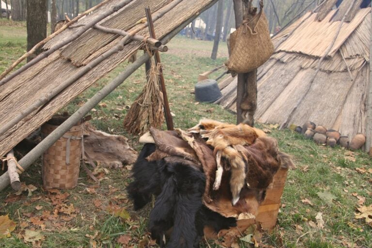 Fur trader cabin in Cannon Falls, MN. Experience the thrilling sights, sounds, and flavors of the fur trade era at the Cannon River Rendezvous this Memorial Day weekend!
