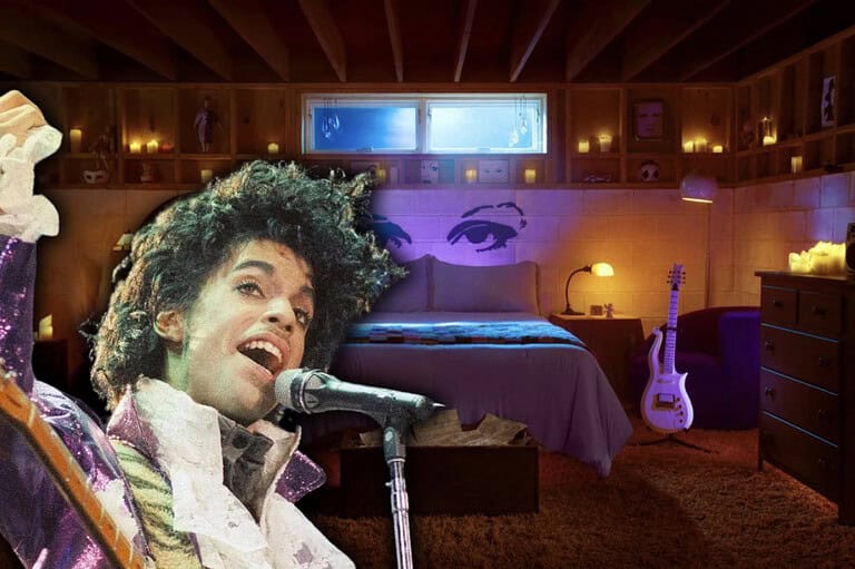 Prince and the Purple Rain house. Calling all Prince fans! Don't miss your chance to live like 'The Kid' in the legendary Purple Rain house! It's an unforgettable experience!