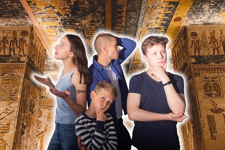 People in the King Tut Escape Room. Wanna explore King Tut's Tomb and snag the Eye of Horus before time runs out? In Rochester, MN you can put your sleuthing skills to the test.