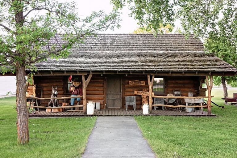 Cordwood Pete's cabin in Fosston, MN. Discover the larger-than-life legend of Cordwood Pete, the feisty lumberjack who left an outsized impact on Fosston, Minnesota!