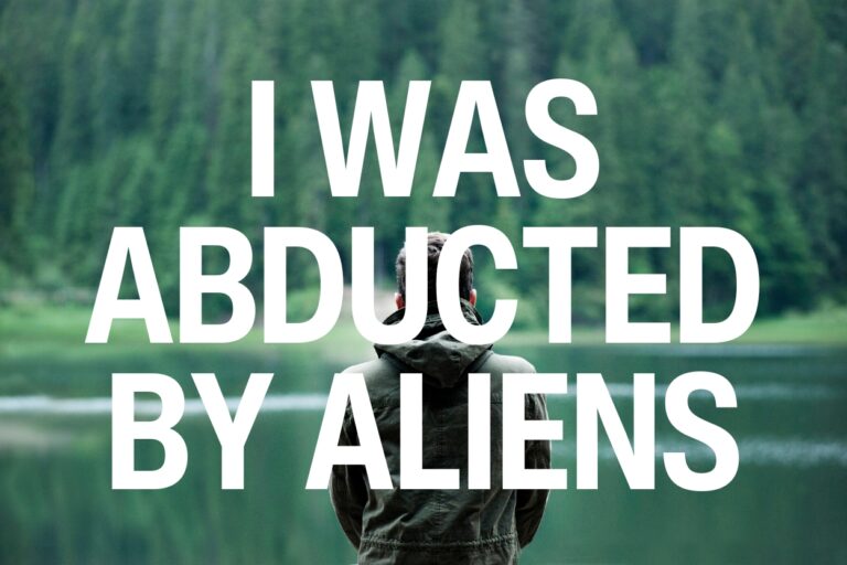 Minnesota man claims: "I was abducted by aliens". Photo of man with back to camera looking at northern MN woods. Discover the chilling story of an IT professional's alleged alien abduction that challenges the boundaries of reality and sanity.