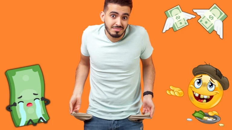 Funny broke man with pockets empty making silly face. Feeling the pinch of inflation? You're not alone! These hilarious jokes will have you laughing all the way to the bank!